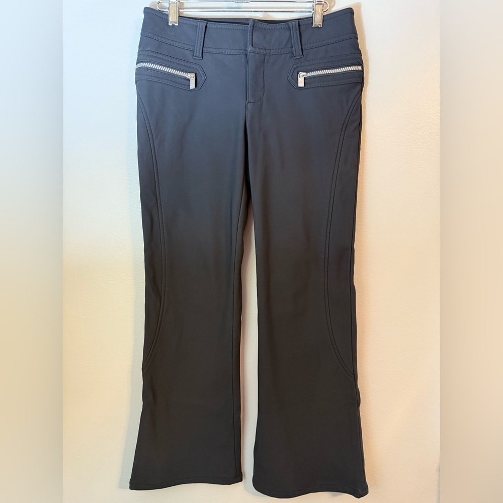 prAna Black Softshell Zipper Pocket Bootcut Pants Size 4
